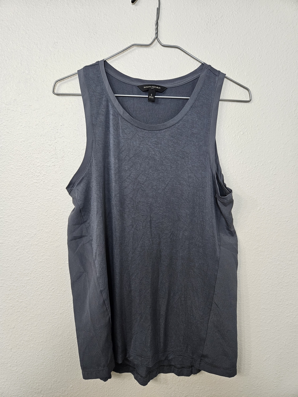 Banana Republic Slate Blue Scoop Neck Tank Top